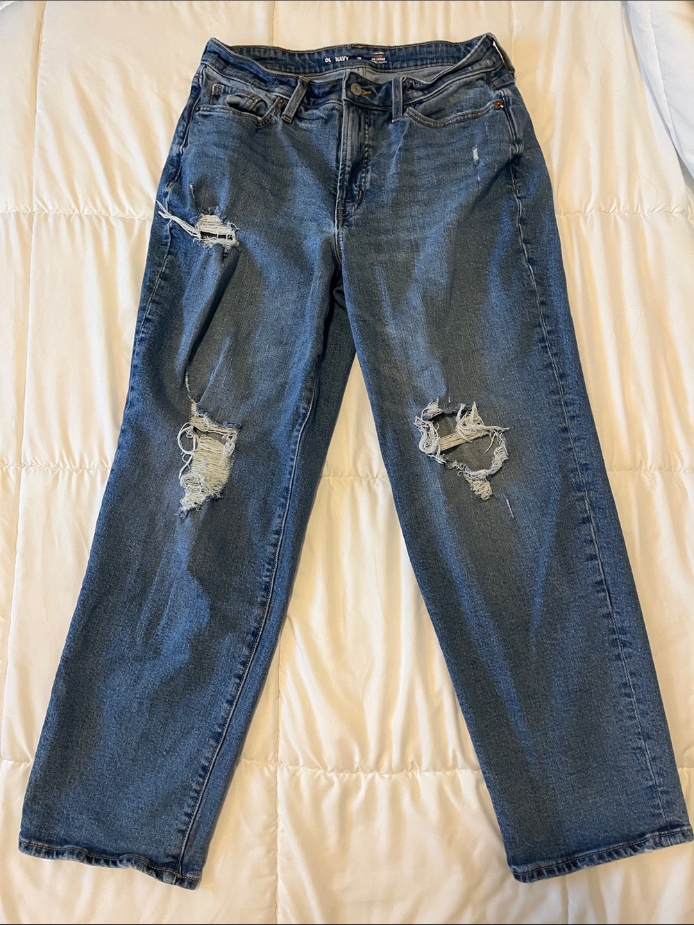 Old Navy Women's Curvy OG LooseRipped Jeans
